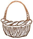 T-52 Lg. Carved Basket